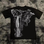 Y2K Gothic Oversized T-Shirt – Unisex High Street Graphic Cotton Top