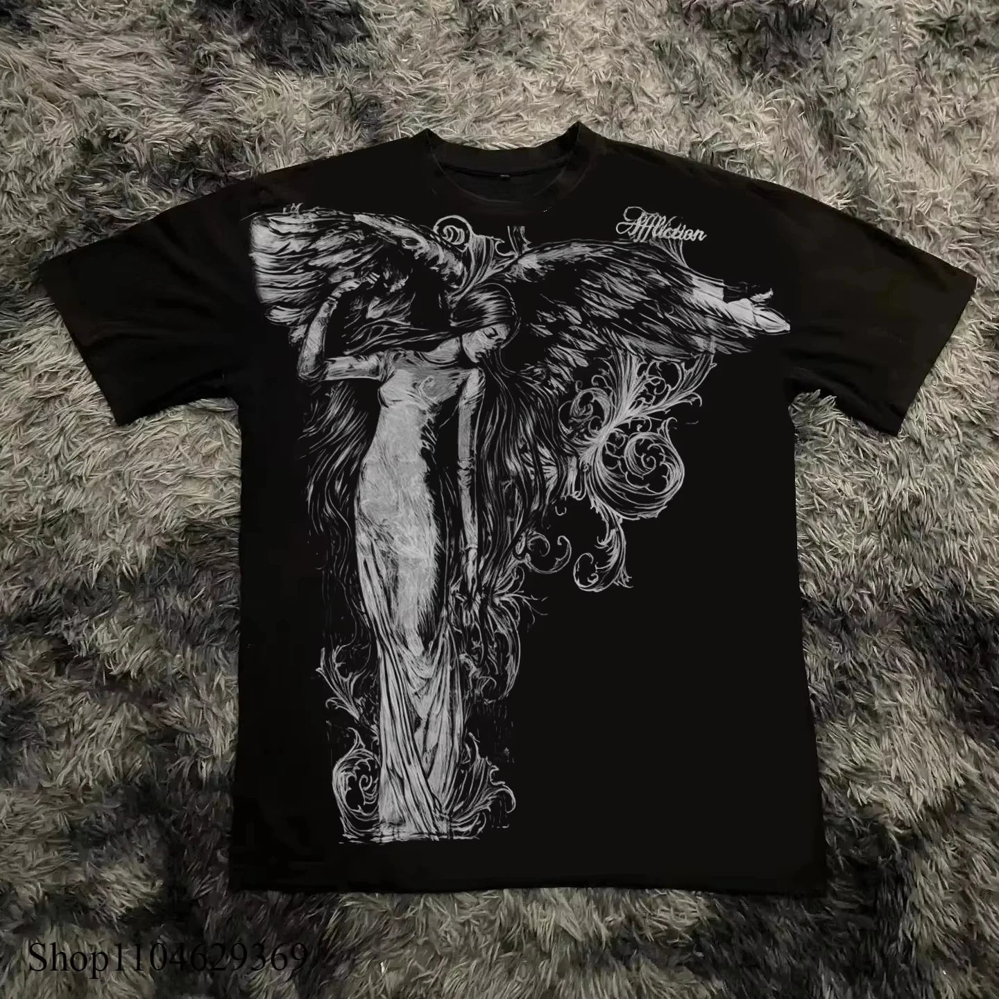 Y2K Gothic Oversized T-Shirt – Unisex High Street Graphic Cotton Top