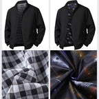 Men’s Plus Size Stand Collar Windbreaker – Casual Lightweight Jacket