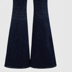 Women’s Vintage Flare Jeans – Embroidered Rhinestone Bootcut Denim Pants