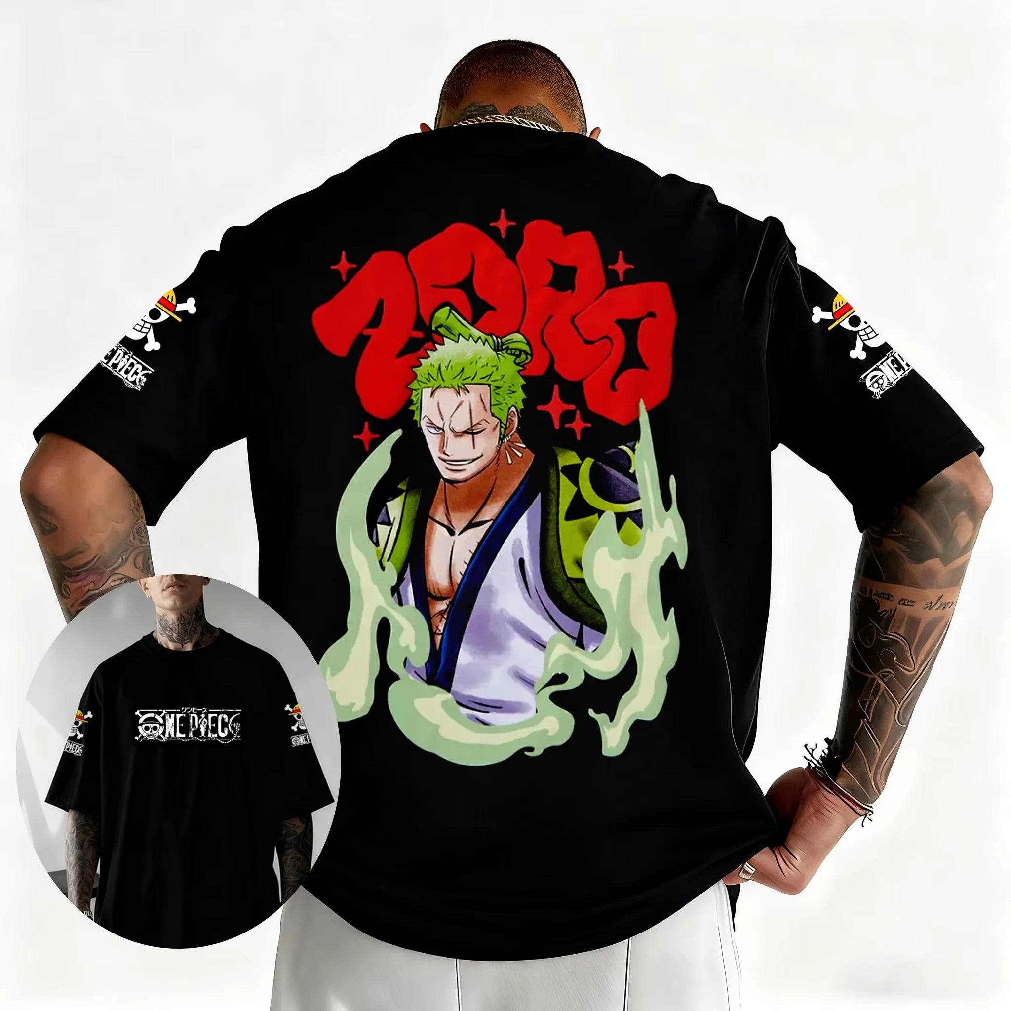 One Piece Anime Graphic T-Shirt – Men’s Harajuku Y2K Short Sleeve Tee