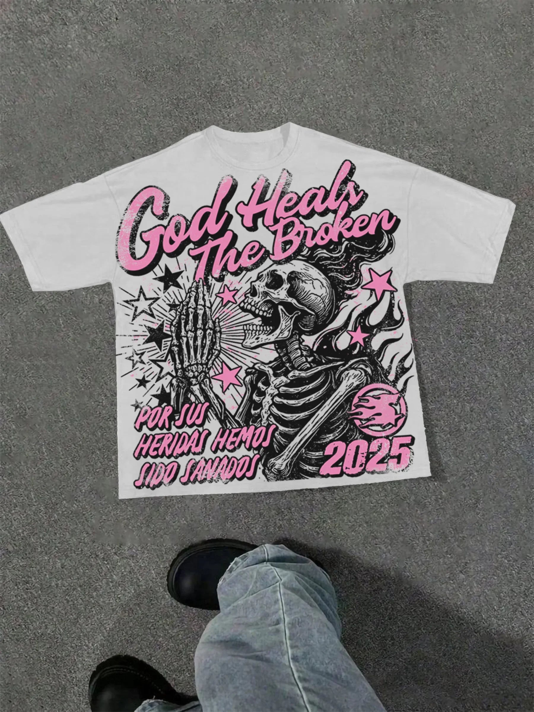 Unisex Harajuku Graphic T-Shirt – Oversized Y2K High Street Streetwear Tee