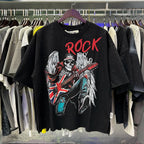 Unisex Rhinestone Diamond T-Shirt – Oversized Cotton Crew Neck Summer Tee