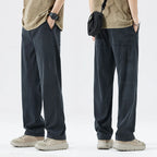 Men’s Lightweight Lyocell Straight Pants – Loose Fit Summer Trousers