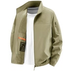 Men’s Solid Color Casual Jacket – Lightweight Spring Autumn Coat