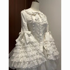 Lolita Lace Princess Sleeve Blouse – Women’s Long Sleeve Inner Top