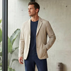 Men’s Tech Stretch Blazer – Lightweight Wrinkle-Resistant Travel Jacket