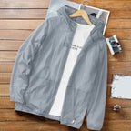 Men’s UV Protection Hooded Jacket – Lightweight Summer Outdoor Coat
