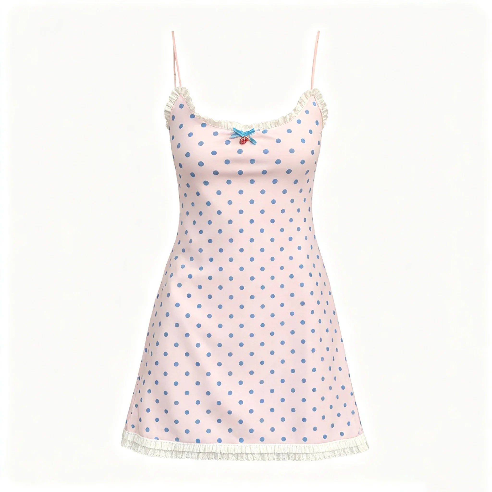 French Lace Halter Mini Dress – Women’s Slim Fit Satin Summer Dress