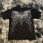 Y2K Gothic Oversized T-Shirt – Unisex High Street Graphic Cotton Top