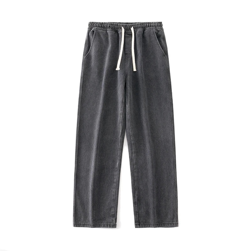 Men’s Vintage Wide Leg Drape Jeans – Loose Fit Streetwear Pants