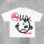 Unisex Harajuku Graphic T-Shirt – Oversized Y2K High Street Streetwear Tee