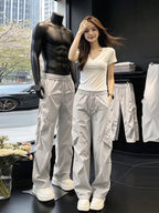 Men’s Lightweight Quick Dry Wide Leg Pants – Loose Fit Summer Trousers